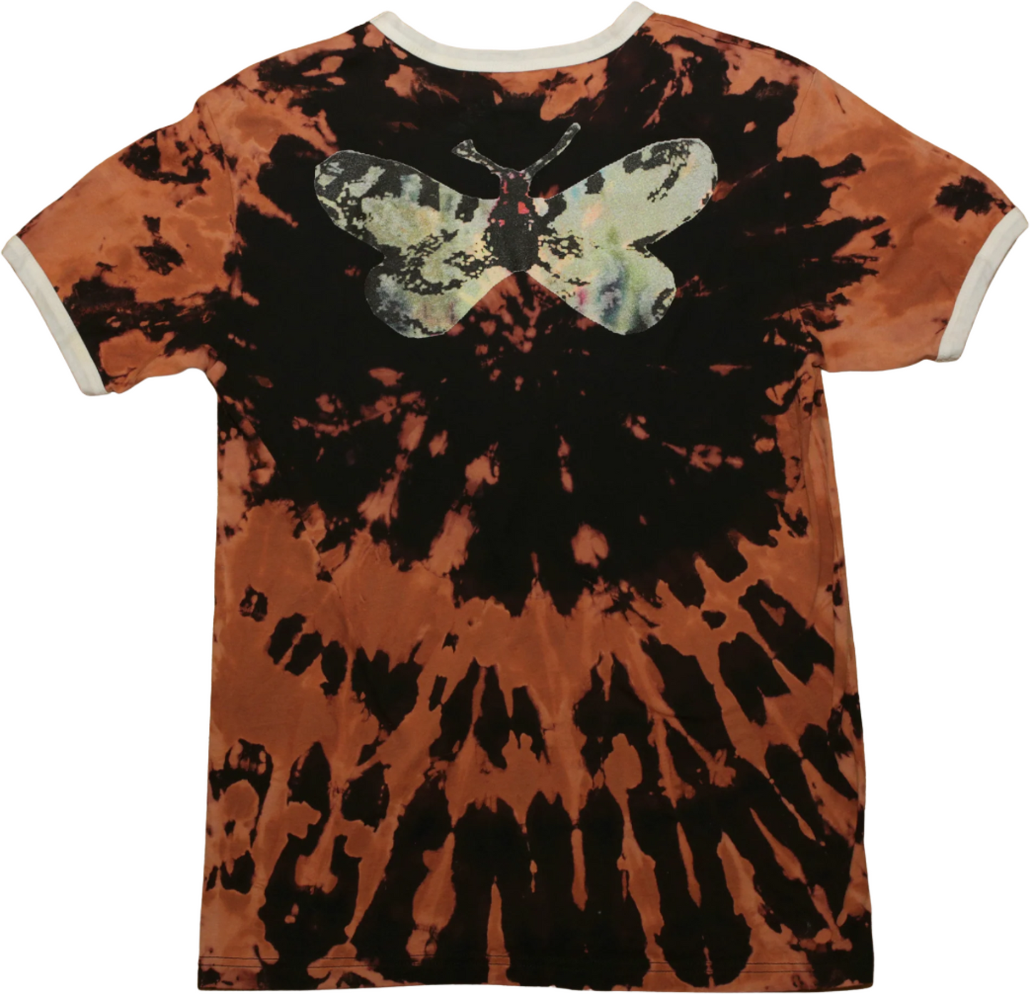 Butterfly Swirl Bleach Ringer Tee